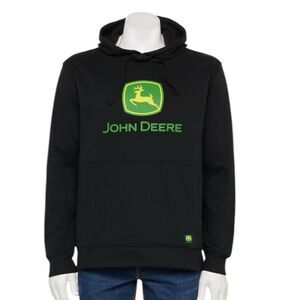 John Deere Core Graphic Logo Hoodie Black- Size XXL
